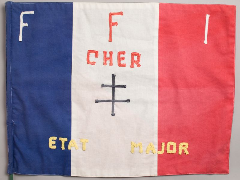 Fanion de l'Etat-major FFI Cher-Nord